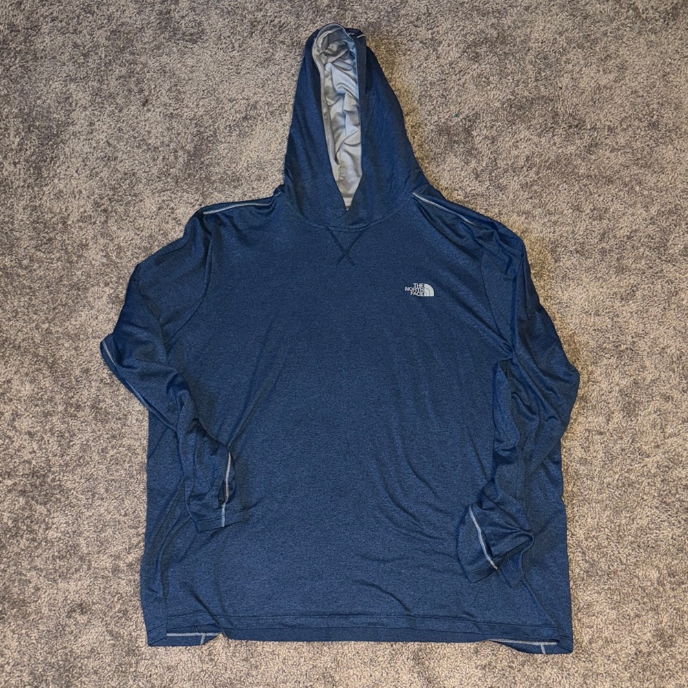 The North Face Men's Long Sleeve Hoodie - Navy Blue